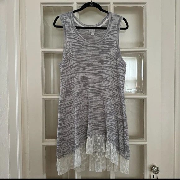 Lori Goldstein space dye sweater knit tank - Picture 2 of 7